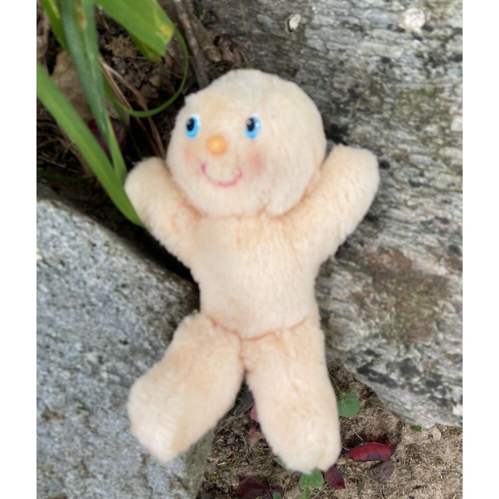 Vintage Kenner Hugga Bunch Cushy Plush Doll Nude 7" 1985 Hallmark